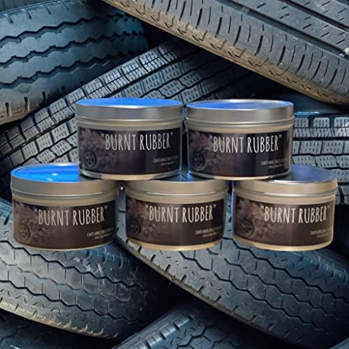Burnt Rubber Scented Candle - Unique Aroma for Car Enthusiasts