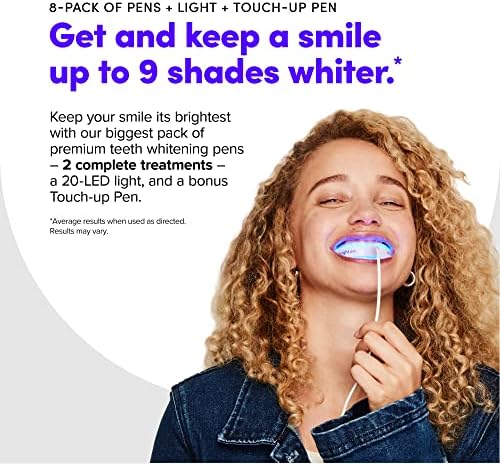 SmileDirectClub Teeth Whitening Kit - LED Light, 9 Gel Pens, Enamel Safe, Fast Results - Image 3