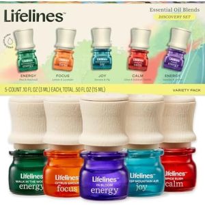 Lifelines 5-Pack Essential Oil Discovery Set for Diffusers