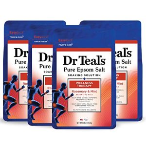Dr Teal?s Epsom Salt Soak, Rosemary & Mint, 3 lbs (4-Pack)