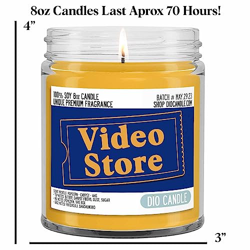 Video Store Candle - Popcorn, Carpet, VHS - Vegan Soy, Handmade in Denver (8oz) - Image 2