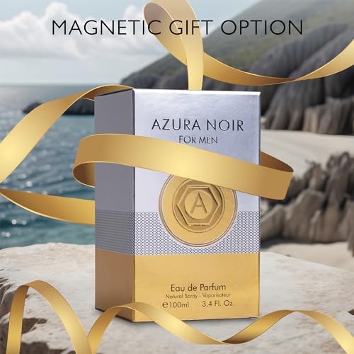 Azura Noir for Men EDP - Woody Spicy, Long-Lasting, 100ml with Lemon & Mint - Image 7