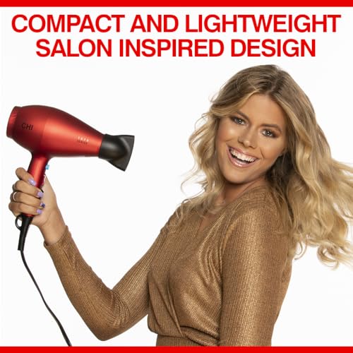 CHI 1875 Series Hair Dryer for Fast Drying, Reduces Frizz, Includes Nozzle & Diffuser - Image 5