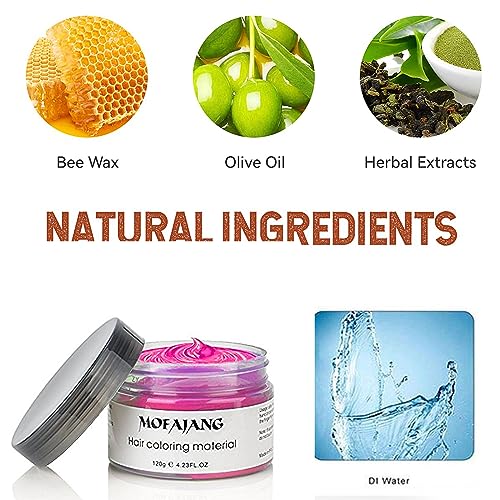 Pink Temporary Hair Wax 4.23 oz - Easy Washout for Halloween & Cosplay - Image 3