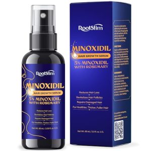 5% Minoxidil Rosemary Hair Growth Serum for Thinning Hair 60ML Bottle
