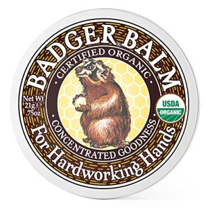 Badger Hardworking Hands Healing Balm with Organic Aloe Vera Wintergreen 0.75 oz