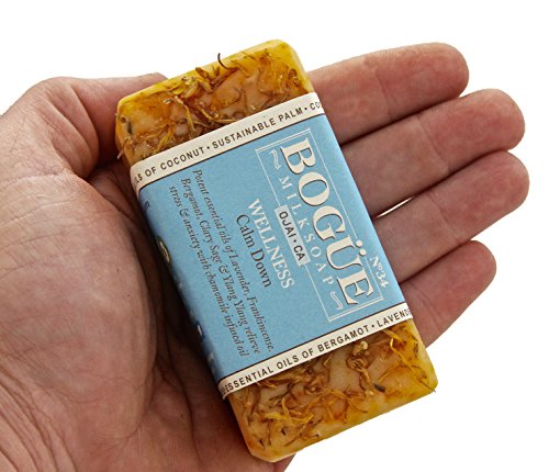 Handmade BOGUE No.34 Calm Down Goat Milk Soap with Lavender Chamomile 4 oz - Image 3