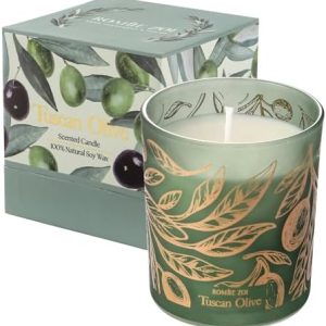 6oz Tuscan Olive Aromatherapy Soy Wax Jar Candle for Home Gifts