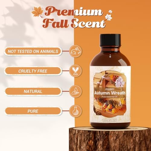 SALUBRITO 4oz Autumn Wreaths Essential Oil for Diffuser & More - Image 3