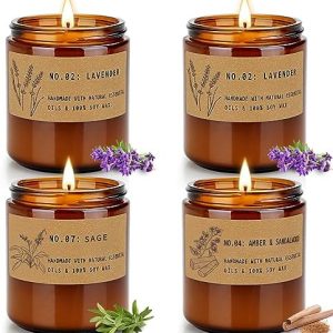 Aromatherapy Candle Gift Set for Stress Relief, 7.1 oz, Pack of 4