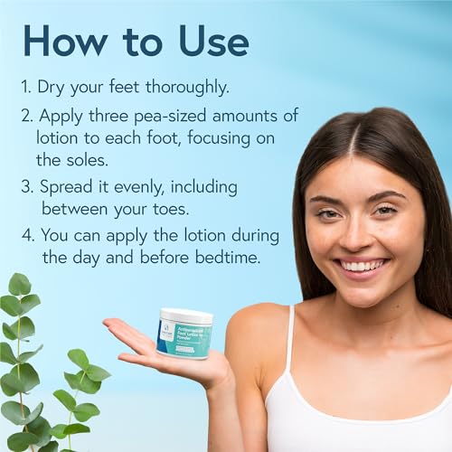 4oz Plant-Based Deodorizing Foot Powder and Moisturizing Lotion Set for Dry, Sweaty, Smelly Feet - Image 5