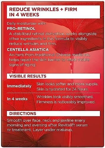 L'Oreal Revitalift Day Cream 1.70 oz for Face & Neck Anti-Wrinkle Firming - Image 3