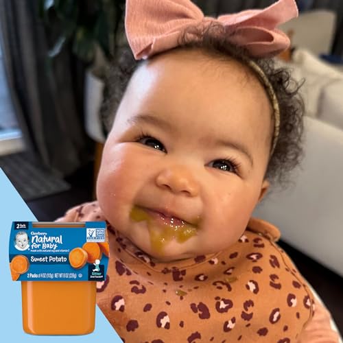 Gerber Sweet Potato Puree Non-GMO 4oz Tubs 2 Count Pack of 8 - Image 9