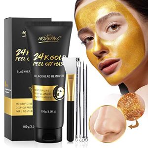 24K Gold Peel Off Blackhead Remover Mask & Tools