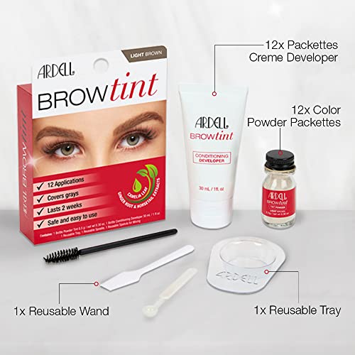 Ardell Light Brown Semi-Permanent Brow Tint Dye Kit - 1 Pack - Image 5