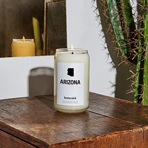 Homesick Arizona Candle - 13.75 oz Soy Wax, 60-80 Hour Burn, Musk & Citrus Notes - Image 4