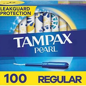 Tampax Pearl Regular Absorbency Unscented Tampons 100 Count Twin Pack