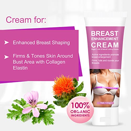 Natural Breast Enhancement Cream, 100g for Growth, Firming & Tightening - Image 4