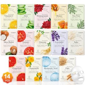 14 Pack Hydrating Sheet Masks Sensitive Skin Friendly All Skin Types