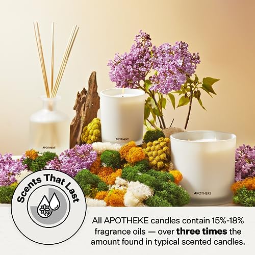 Apotheke Hinoki Lavender Luxury Aromatherapy Candle - Soy Wax Blend - Image 4
