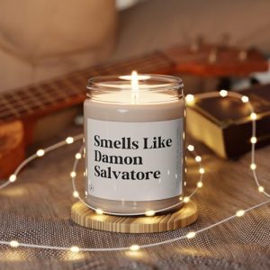 Damon Salvatore Vampire Fan Soy Candle 8oz Stefan Scented Mystic Falls Aromatherapy