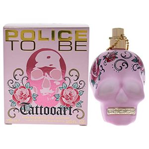 POLICE To Be Tattooart 2.5 Oz EDP Floral Fruity Gourmand Fragrance Unique Skull Bottle