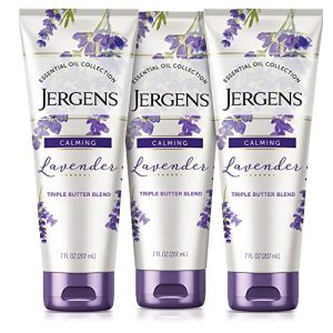 Jergens Lavender Body Butter Lotion, 7 oz, Pack of 3, with Essential Oils
