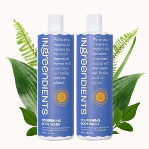 Organic Body Wash - Moisturizing, Vegan, Cruelty-Free, Sulfate & Betaine Free (2 x 16 FL. Oz)