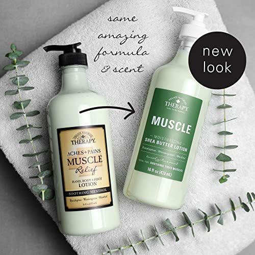 Village Naturals Therapy Eucalyptus Mint Muscle Lotion, 16 fl oz, Pack of 3 - Image 3