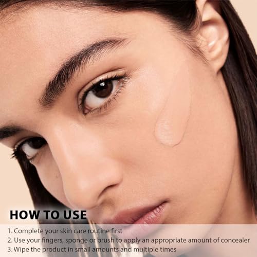 Kaely 2Pcs Waterproof Under Eye Concealer for Dark Circles, Puffiness, Redness - Image 6