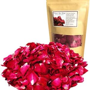 DoraMagic 1.75oz Red Dried Rose Petals for Crafts