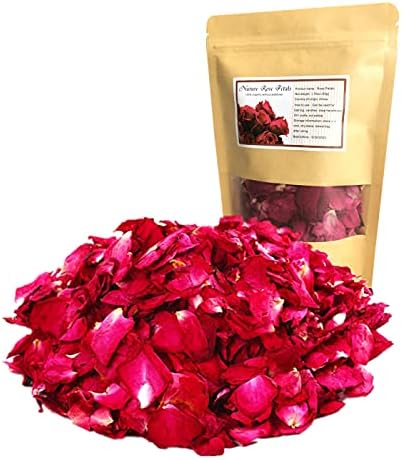 DoraMagic 1.75oz Red Dried Rose Petals for Crafts