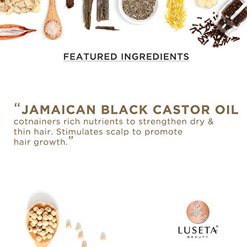 Luseta Castor Oil Shampoo and Conditioner Set 16.9oz Two-Piece for Thin Damaged Hair Sulfate-Free - Image 9
