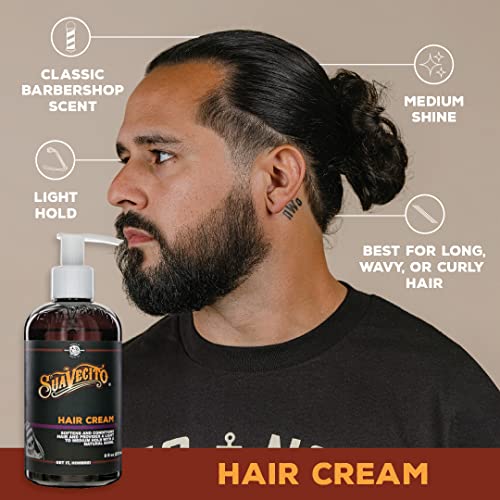 Suavecito Medium Shine Light Hold Hair Cream 8 oz All Day Wear - Image 8