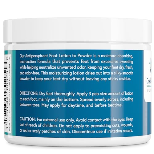 4oz Plant-Based Deodorizing Foot Powder and Moisturizing Lotion Set for Dry, Sweaty, Smelly Feet - Image 7