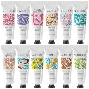 BODY & EARTH Shea Butter Hand Cream Set 12 Pack for Women Large Size