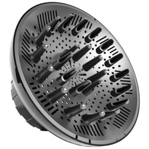 Black Universal Hair Diffuser Attachment 1.4-2.6 inch Dryer Compatible for Curly Hair