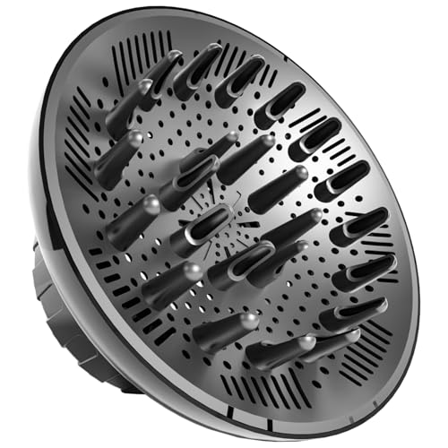 Black Universal Hair Diffuser Attachment 1.4-2.6 inch Dryer Compatible for Curly Hair