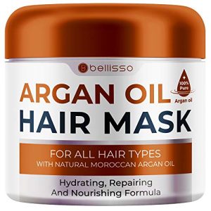 Moroccan Argan Oil Mask - Deep Conditioner with Collagen & Keratin for Damaged Hair