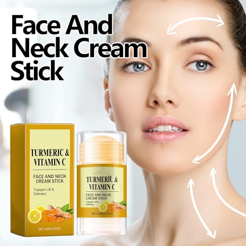 Turmeric Vitamin C Neck Firming Cream Stick 0.5 oz for Smooth Skin - Image 2