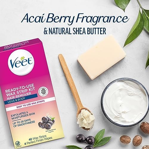 Veet Waxing Kit for Women - 40 Wax Strips & 4 Body Wipes - Image 6