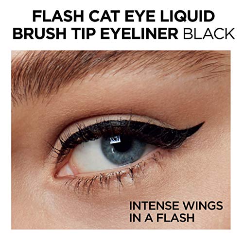 L'Oreal Paris Infallible Flash Cat Eye Waterproof Liquid Eyeliner, Black, 0.44 oz - Image 11