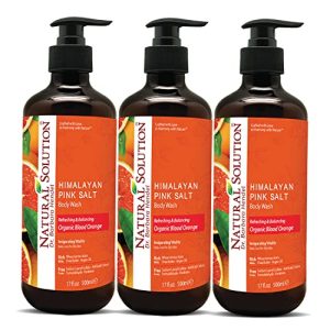 Organic Blood Orange Body Wash with Himalayan Pink Salt, 17 fl oz – Pack of 3