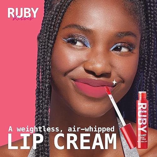 Ruby Kisses Velvet Lip Cream - Matte, Long-Lasting, Lightweight, Hydrating Lip Tint - Image 6