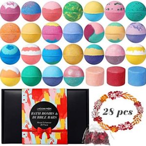 XL Bath Bomb and Bubble Bar Assortment Set for Ultimate Relaxation