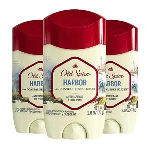 Old Spice Men's Antiperspirant, Harbor Scent, 48 Hr Protection, 2.6 oz (3-Pack)