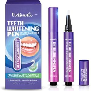 VieBeauti Teeth Whitening Pen Gel Kit Carbamide Peroxide for Sensitive Teeth 2 Pack
