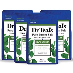 Dr Teal?s Epsom Salt, Eucalyptus & Spearmint, 3 lb (4-Pack)
