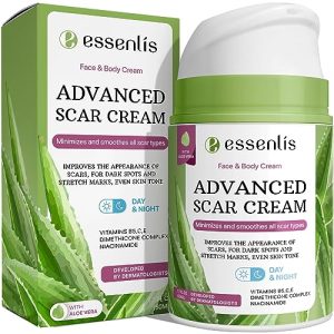 All-Natural Scar Removal Cream with Vitamins E, B5, C & Aloe Vera - 1.7 Fl Oz