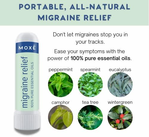MOXE Migraine Relief Nasal Inhalers ? 3 Pack Essential Oils - Image 2
